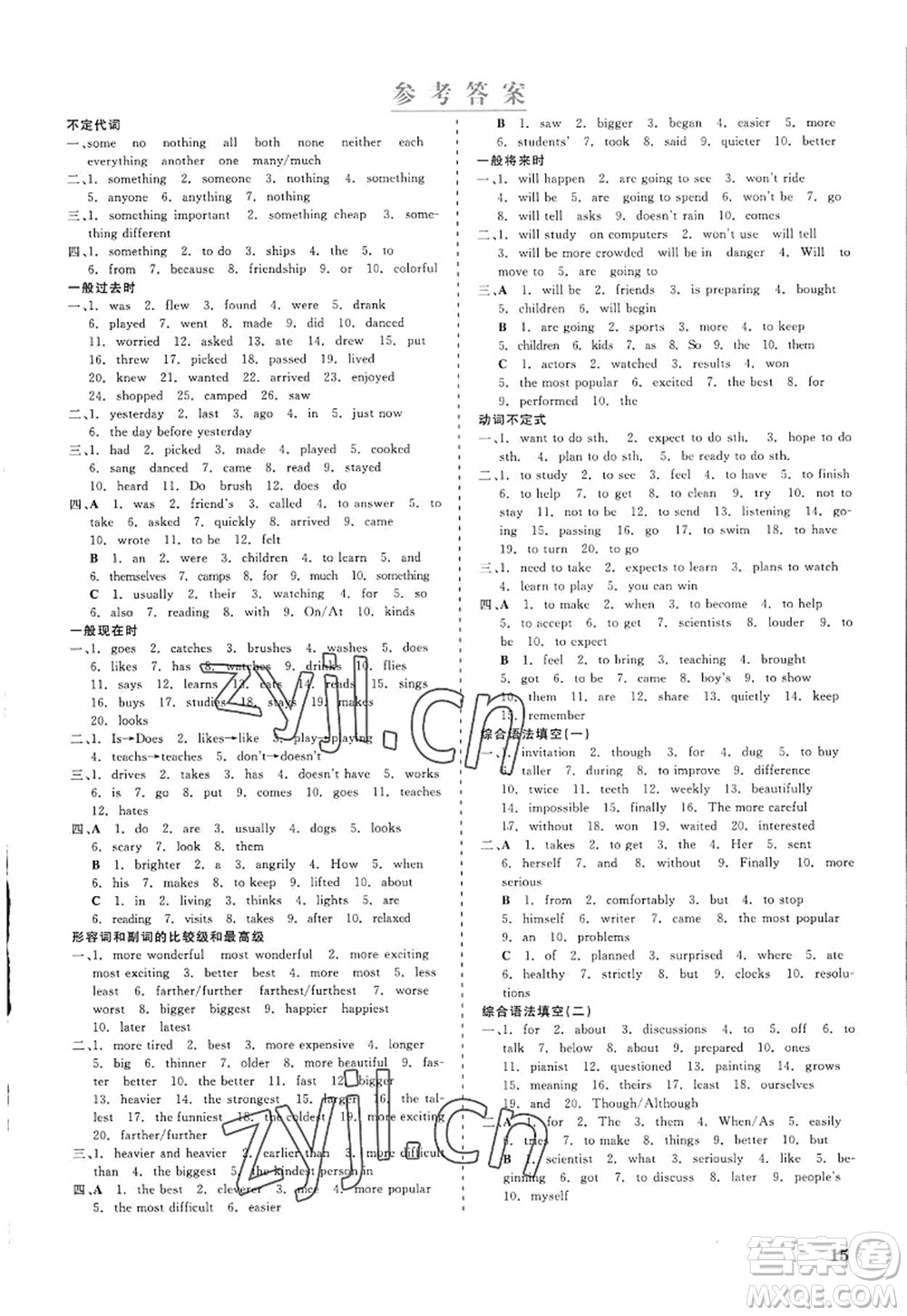 浙江工商大學(xué)出版社2022精彩練習(xí)就練這一本八年級英語上冊RJ人教版杭州專版答案