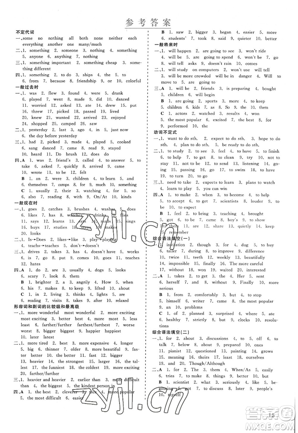 浙江工商大學(xué)出版社2022精彩練習(xí)就練這一本八年級英語上冊RJ人教版浙江版答案