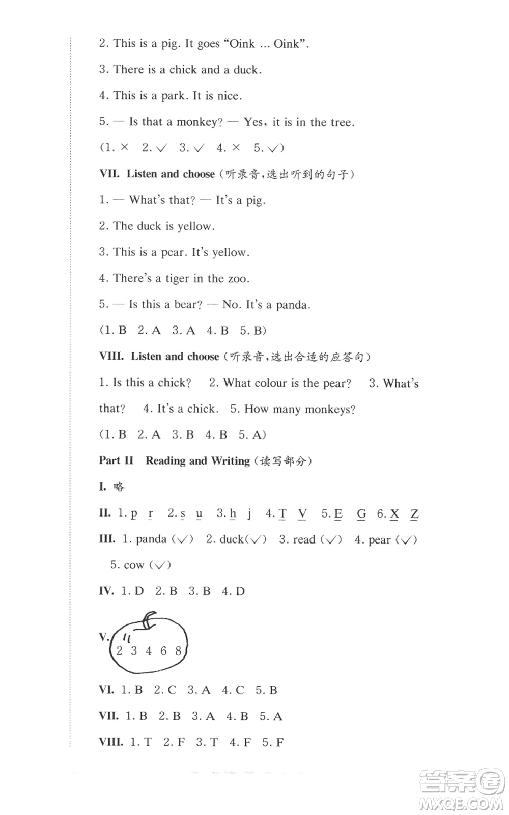 華東師范大學出版社2022上海名校名卷一年級上冊英語牛津版參考答案