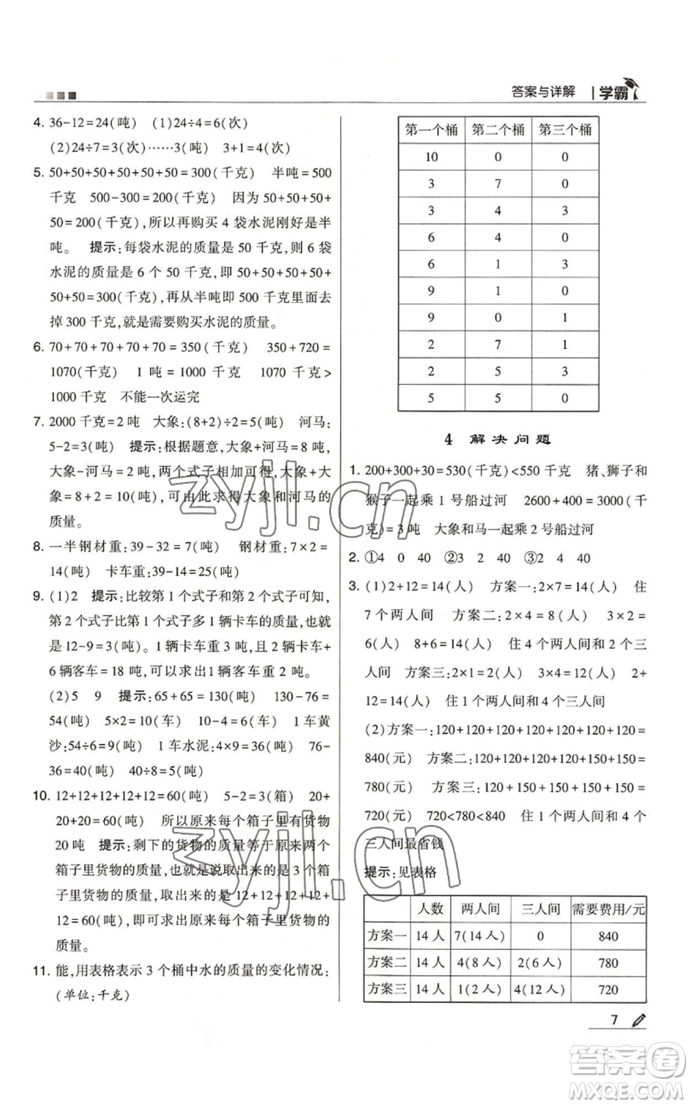 甘肅少年兒童出版社2022經(jīng)綸學(xué)典學(xué)霸三年級上冊數(shù)學(xué)人教版參考答案