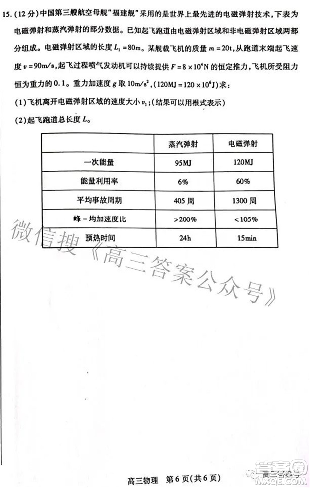 包頭市2022-2023學(xué)年度第一學(xué)期高三年級(jí)調(diào)研考試物理試題及答案