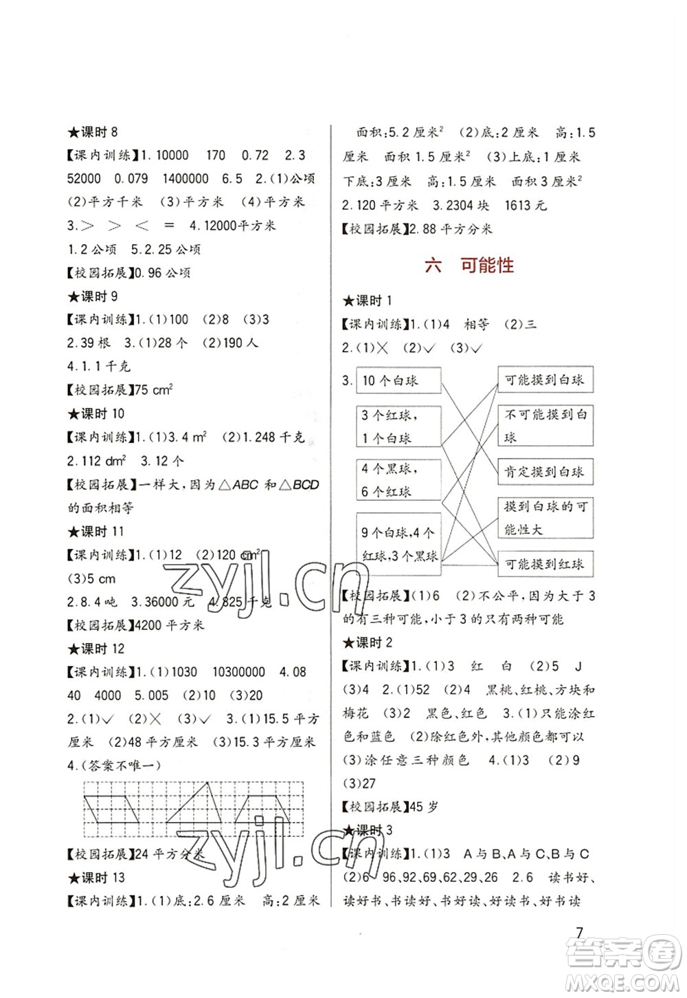 四川教育出版社2022新課標(biāo)小學(xué)生學(xué)習(xí)實(shí)踐園地五年級(jí)數(shù)學(xué)上冊(cè)西師大版答案