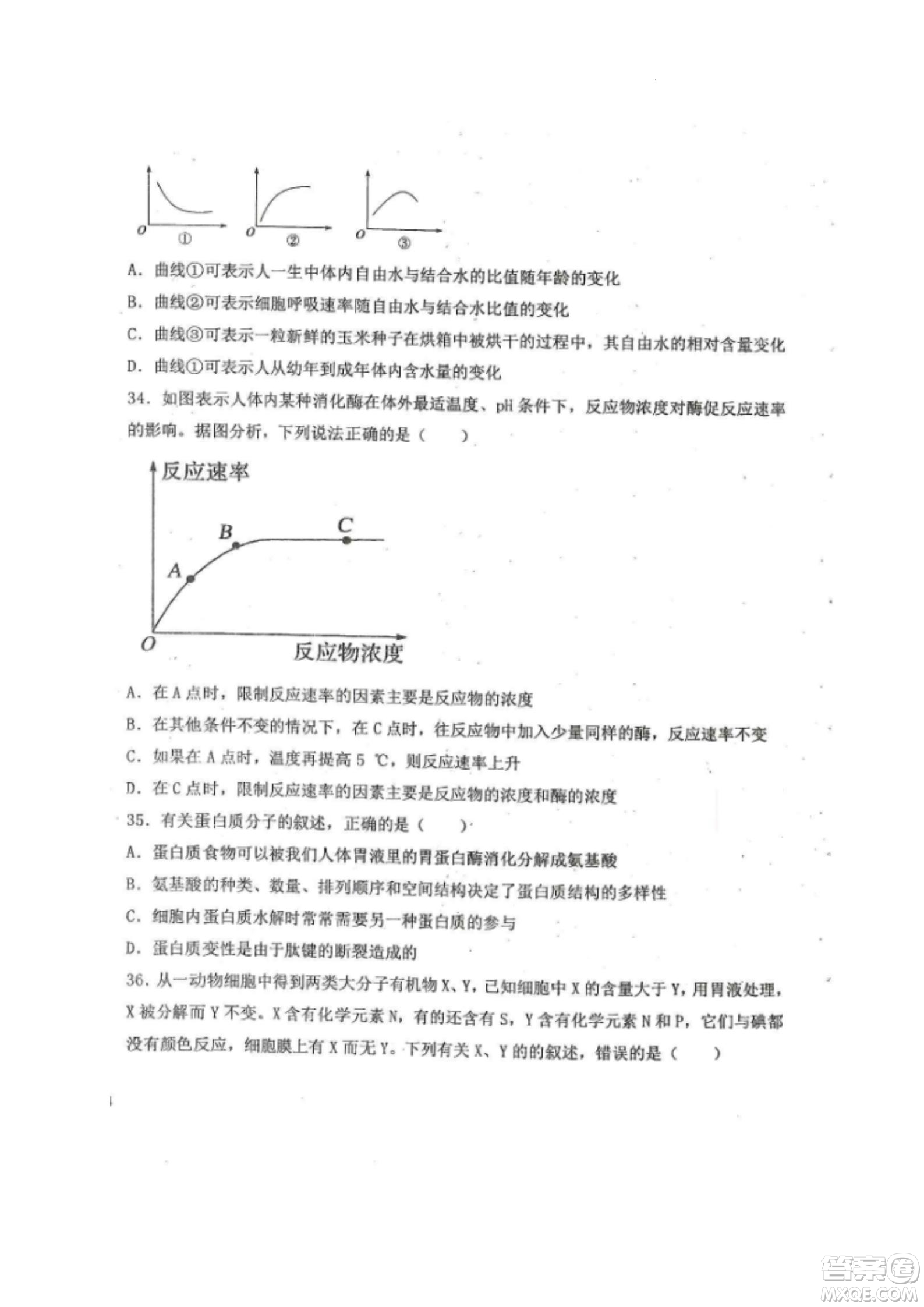 黑龍江省龍西北八校聯(lián)合體2022-2023學(xué)年高三上學(xué)期開學(xué)摸底考試生物試題及答案