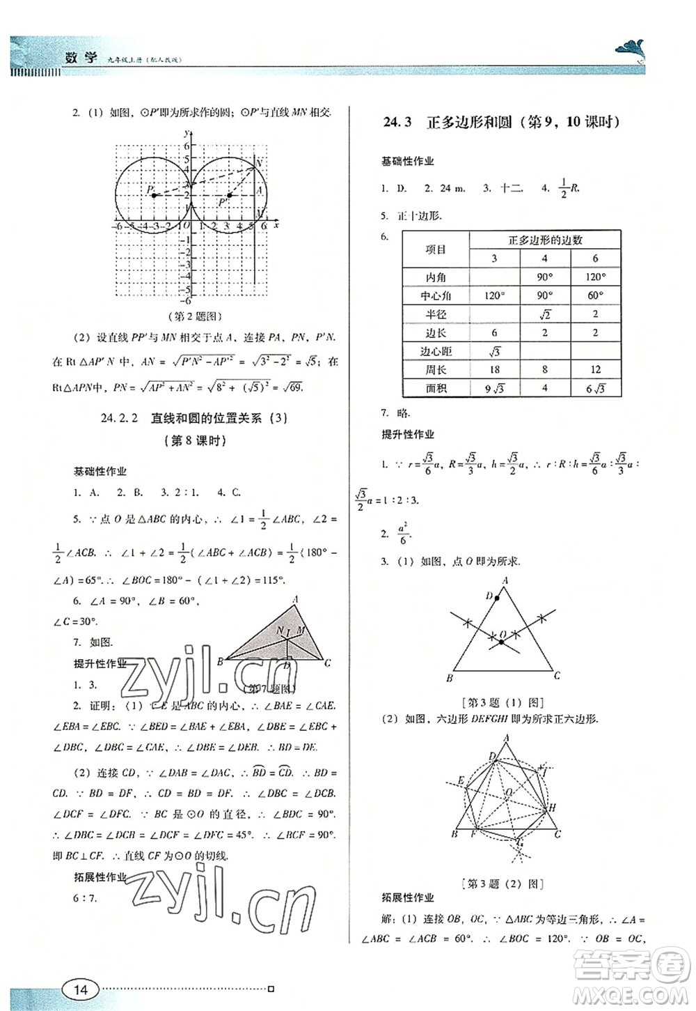 廣東教育出版社2022南方新課堂金牌學(xué)案九年級數(shù)學(xué)上冊人教版答案