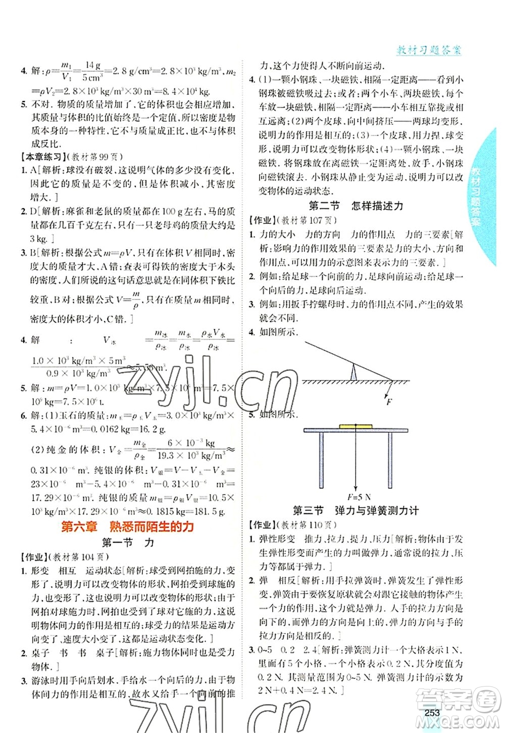 吉林人民出版社2022尖子生學(xué)案八年級(jí)物理上冊(cè)滬科版答案