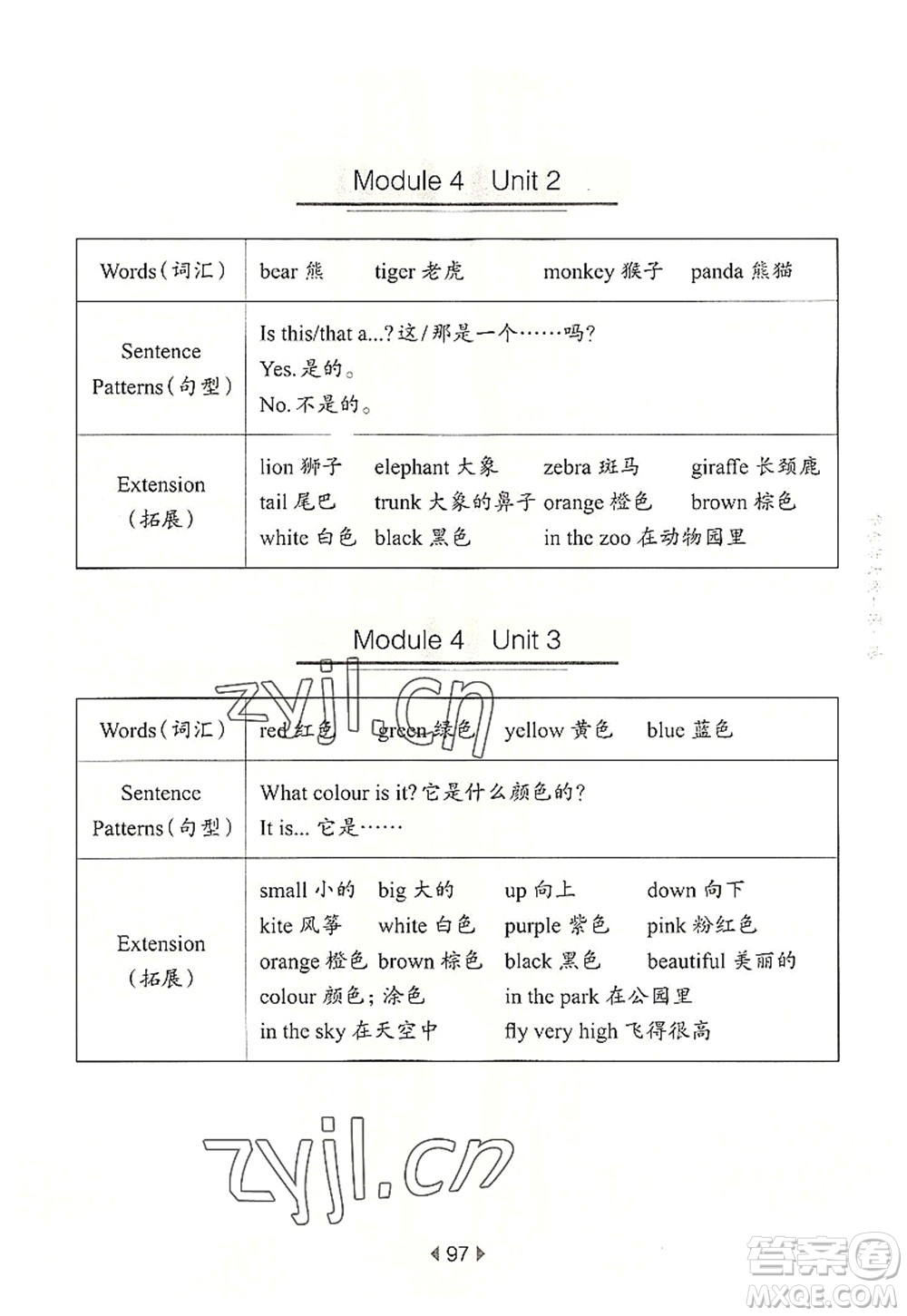 華東師范大學(xué)出版社2022一課一練一年級(jí)英語第一學(xué)期N版華東師大版上海專用答案