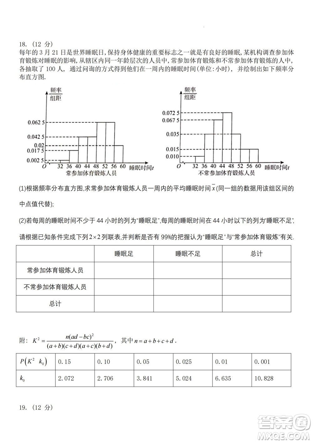 2023屆普通高等學(xué)校招生全國統(tǒng)一考試青桐鳴9月聯(lián)考理科數(shù)學(xué)試題及答案