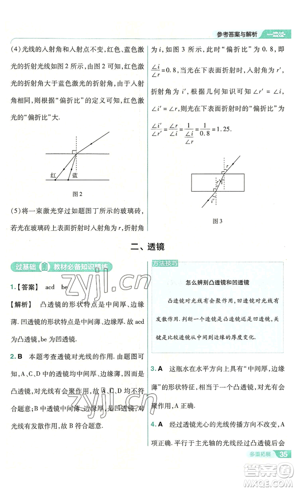 南京師范大學(xué)出版社2022秋季一遍過八年級上冊物理蘇科版參考答案