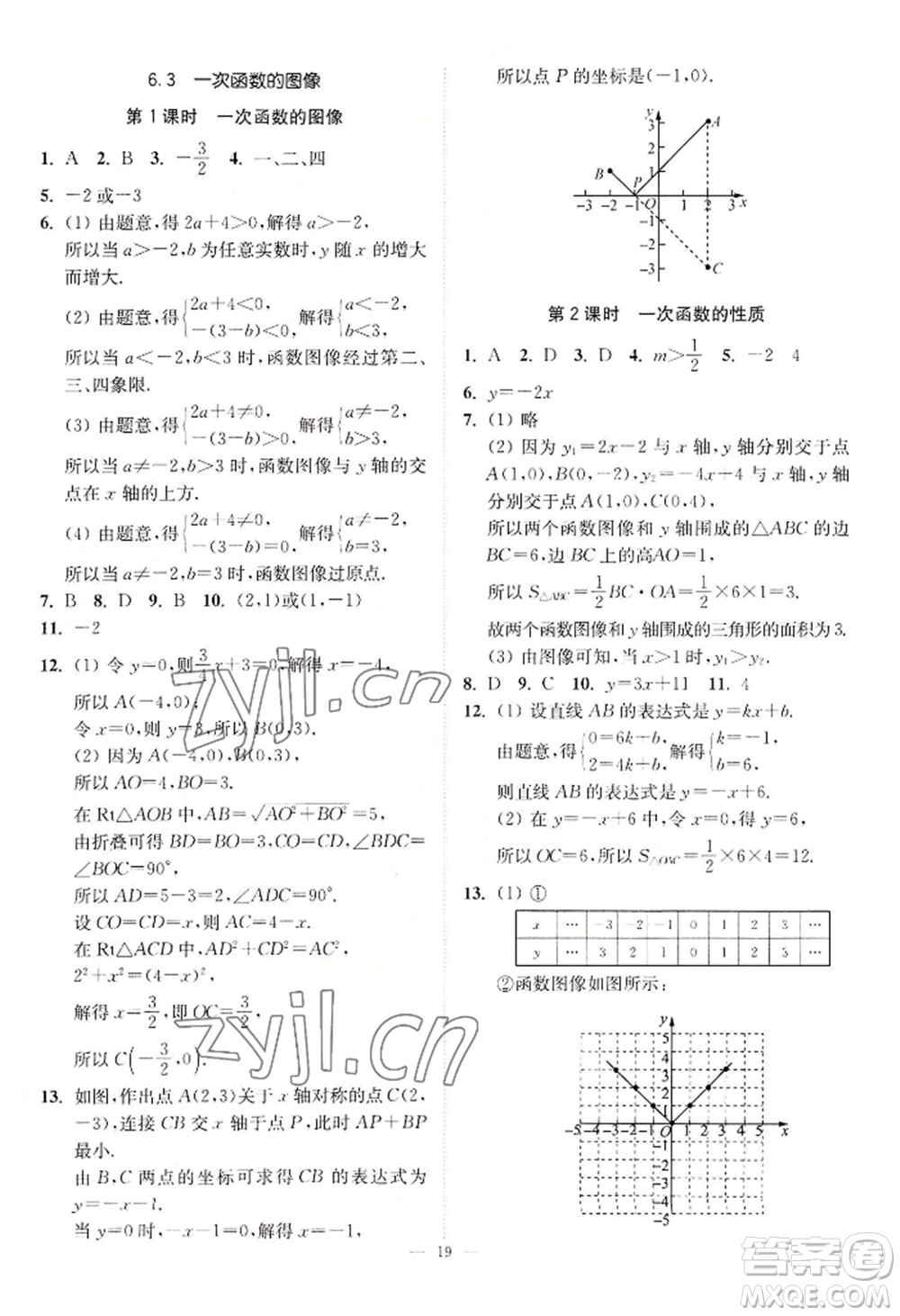 江蘇鳳凰美術(shù)出版社2022南通小題課時(shí)提優(yōu)作業(yè)本八年級(jí)上冊(cè)數(shù)學(xué)江蘇版參考答案