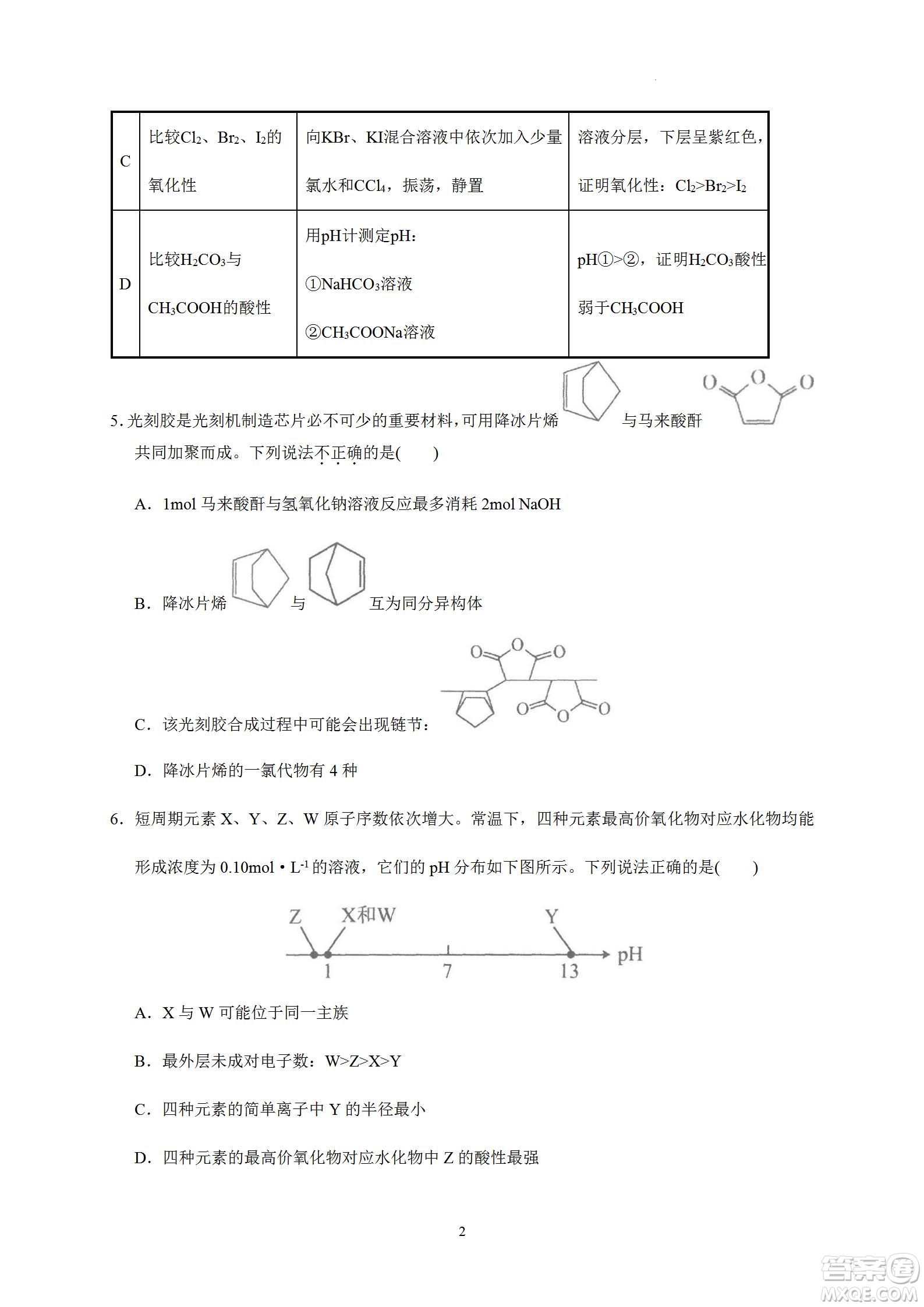 汕頭市金山中學(xué)2023屆高三第一學(xué)期摸底考試化學(xué)試題及答案