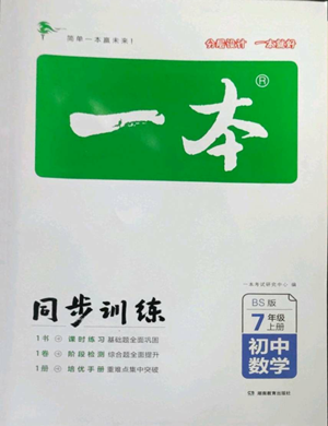 湖南教育出版社2022一本同步訓(xùn)練七年級(jí)上冊(cè)數(shù)學(xué)北師大版參考答案