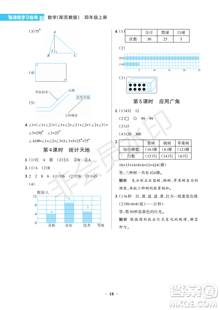 海南出版社2022新課程學(xué)習(xí)指導(dǎo)四年級(jí)數(shù)學(xué)上冊(cè)蘇教版答案