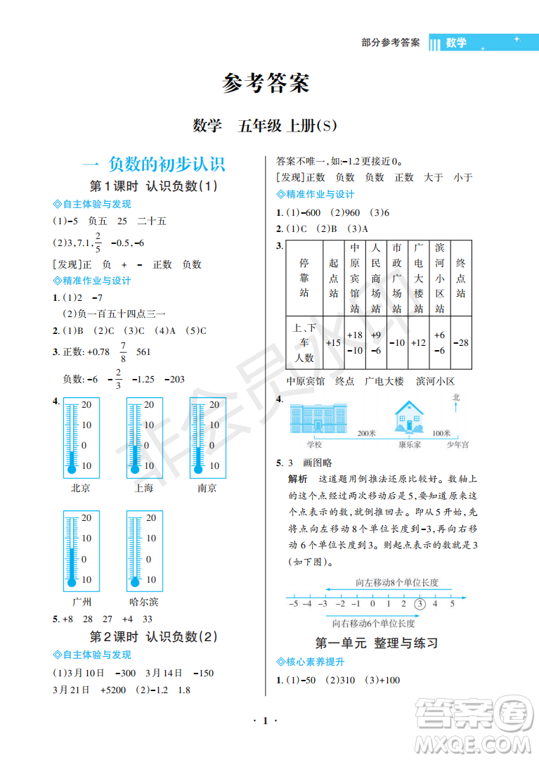 海南出版社2022新課程學習指導五年級數(shù)學上冊蘇教版答案