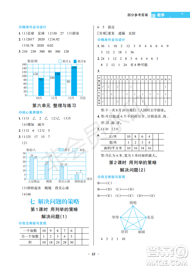 海南出版社2022新課程學習指導五年級數(shù)學上冊蘇教版答案