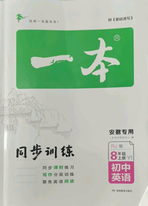 湖南教育出版社2022一本同步訓(xùn)練八年級上冊英語人教版安徽專版參考答案