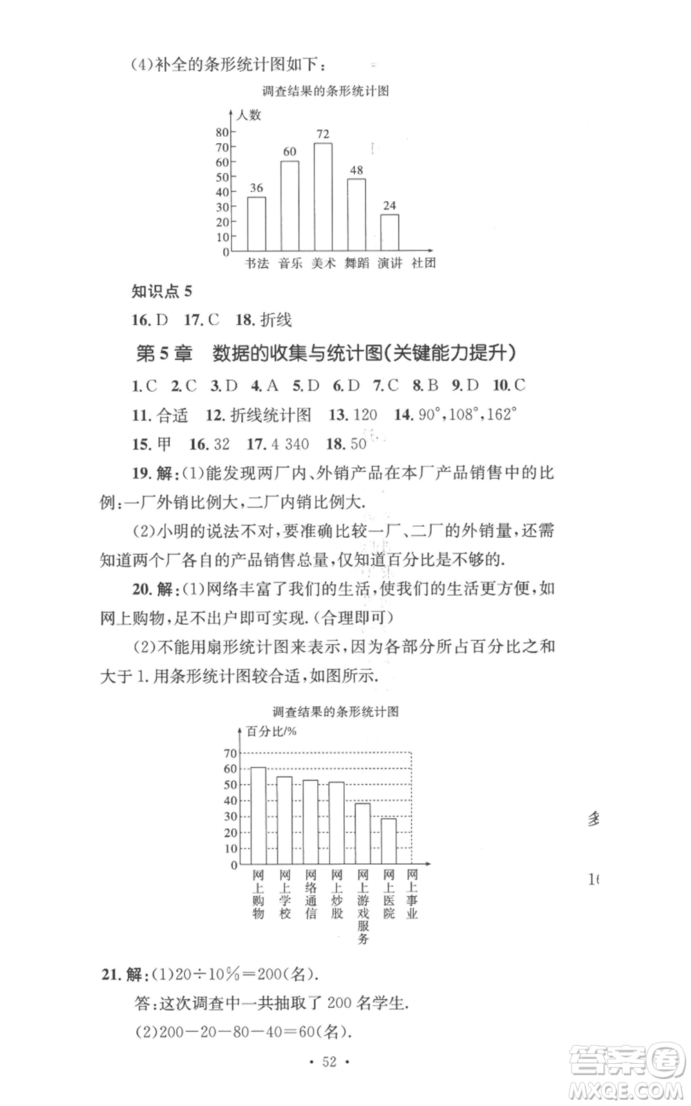 湖南教育出版社2022學(xué)科素養(yǎng)與能力提升七年級(jí)上冊(cè)數(shù)學(xué)湘教版參考答案