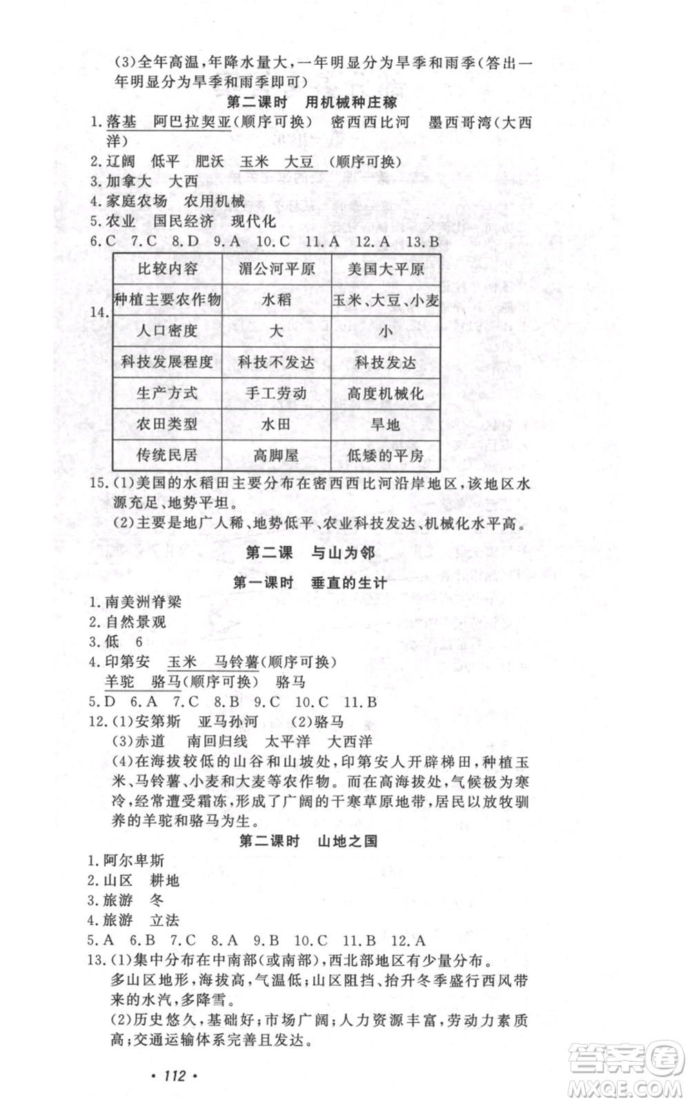 花山文藝出版社2022學(xué)科能力達(dá)標(biāo)初中生100全優(yōu)卷七年級(jí)歷史人教版參考答案