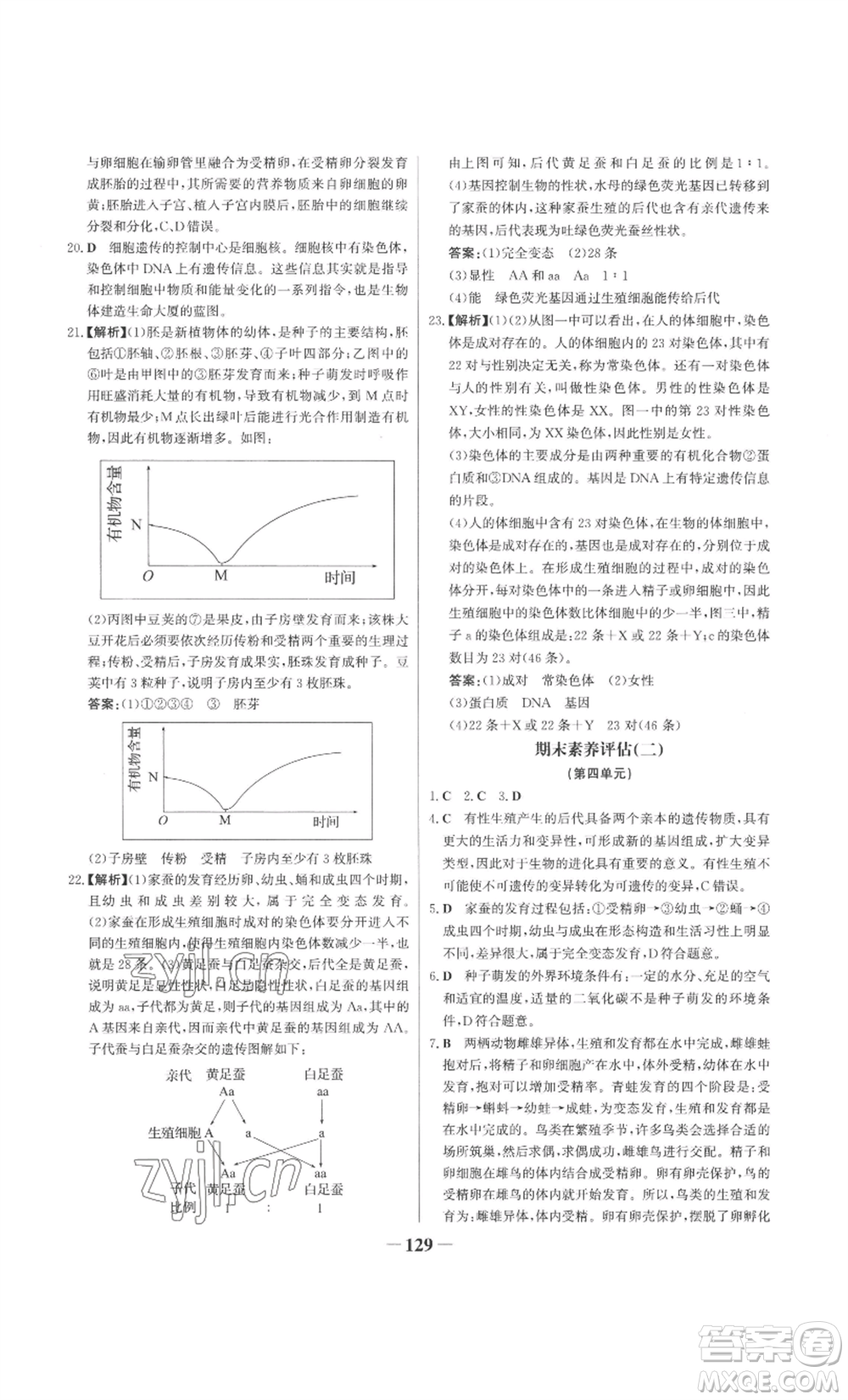 未來出版社2022世紀金榜金榜學案八年級上冊生物濟南版參考答案