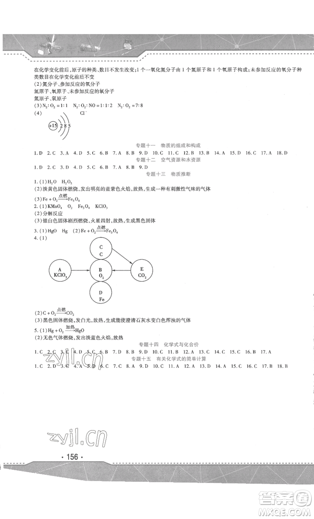 吉林出版集團(tuán)股份有限公司2022精析巧練八年級(jí)上冊(cè)化學(xué)人教版參考答案