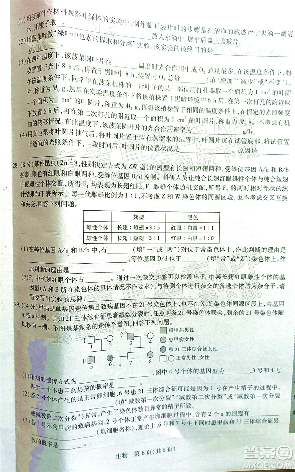 江西穩(wěn)派智慧上進2023屆高三10月統(tǒng)一調研測試生物試題及答案