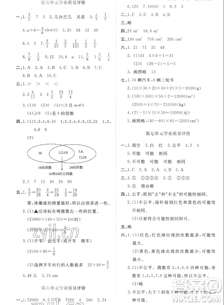 北京師范大學(xué)出版社2022秋課堂精練數(shù)學(xué)五年級(jí)上冊(cè)北師大版吉林專(zhuān)版答案