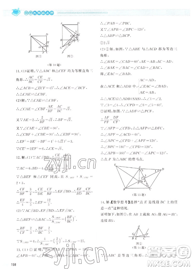 北京師范大學(xué)出版社2022秋課堂精練數(shù)學(xué)九年級(jí)上冊(cè)北師大版四川專(zhuān)版答案