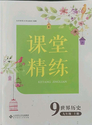 北京師范大學(xué)出版社2022秋課堂精練世界歷史九年級(jí)上冊(cè)人教版答案