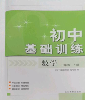 山東教育出版社2022初中基礎訓練七年級上冊數(shù)學人教版參考答案