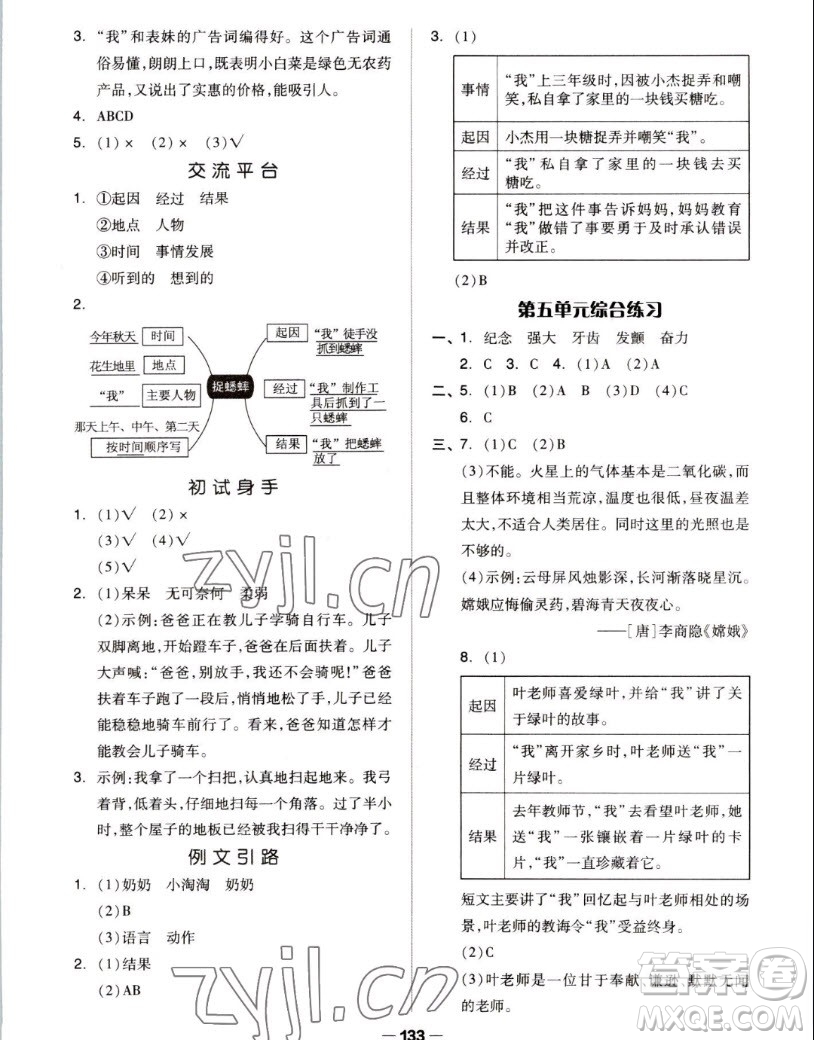 山東科學(xué)技術(shù)出版社2022秋新思維伴你學(xué)測(cè)試卷四年級(jí)上冊(cè)語(yǔ)文人教版答案