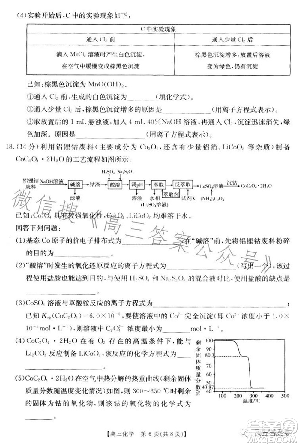 湛江市2023屆高中畢業(yè)班調(diào)研測(cè)試化學(xué)試題及答案