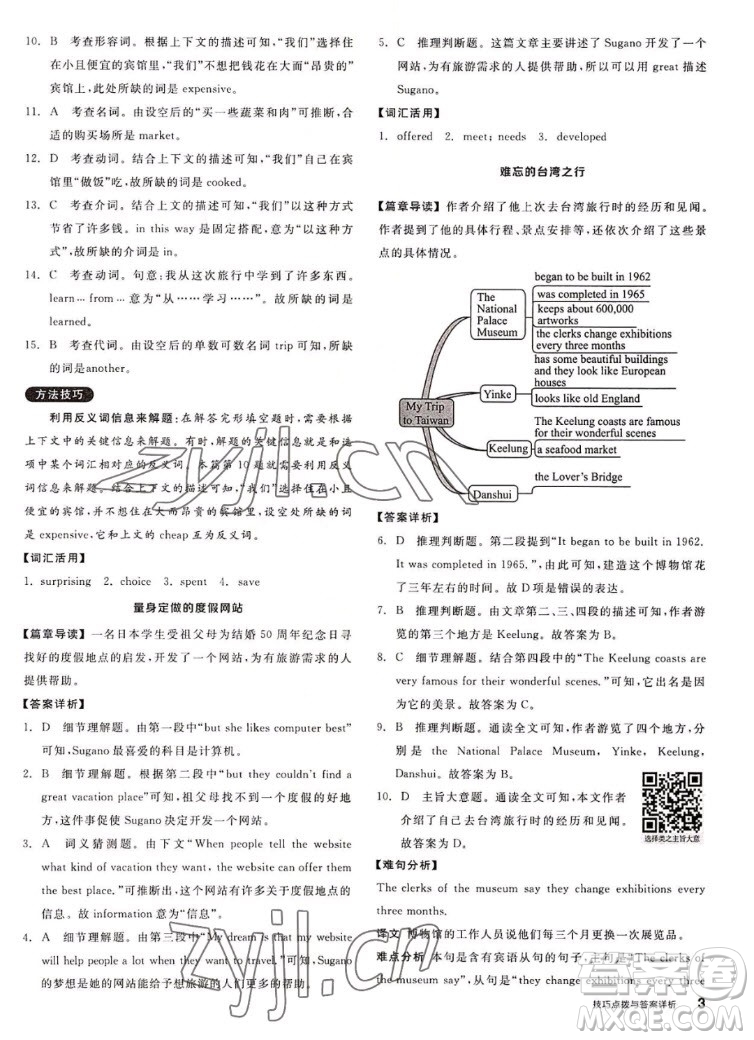 陽(yáng)光出版社2022秋練就優(yōu)等生英語(yǔ)八年級(jí)上冊(cè)RJ人教版答案