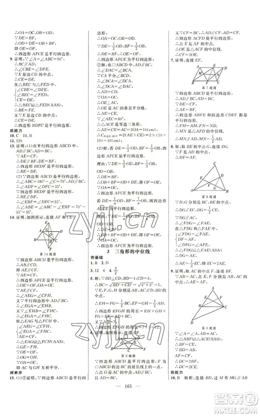 延邊大學出版社2022細解巧練八年級上冊數(shù)學魯教版參考答案