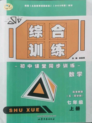 山東文藝出版社2022綜合訓(xùn)練初中課堂同步訓(xùn)練五四學(xué)制七年級(jí)上冊(cè)數(shù)學(xué)魯教版參考答案