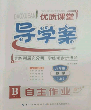 長江少年兒童出版社2022優(yōu)質課堂導學案B自主作業(yè)八年級上冊數(shù)學人教版參考答案