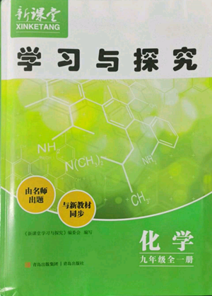 青島出版社2022新課堂學習與探究九年級化學人教版參考答案