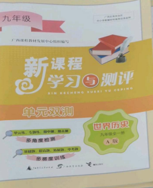 廣西師范大學(xué)出版社2022新課程學(xué)習(xí)與測評單元雙測九年級歷史全冊人教版A版參考答案