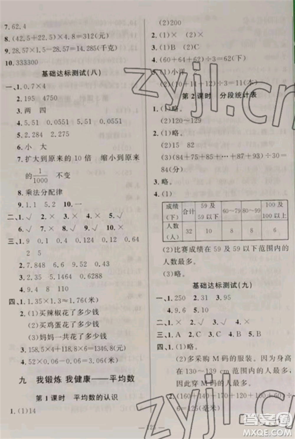 山東文藝出版社2022小學(xué)課堂同步訓(xùn)練四年級(jí)數(shù)學(xué)上冊(cè)青島版五四制參考答案