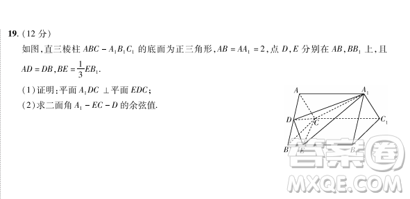 2023普通高等學(xué)校招生全國(guó)統(tǒng)一考試數(shù)學(xué)領(lǐng)航卷四試卷答案