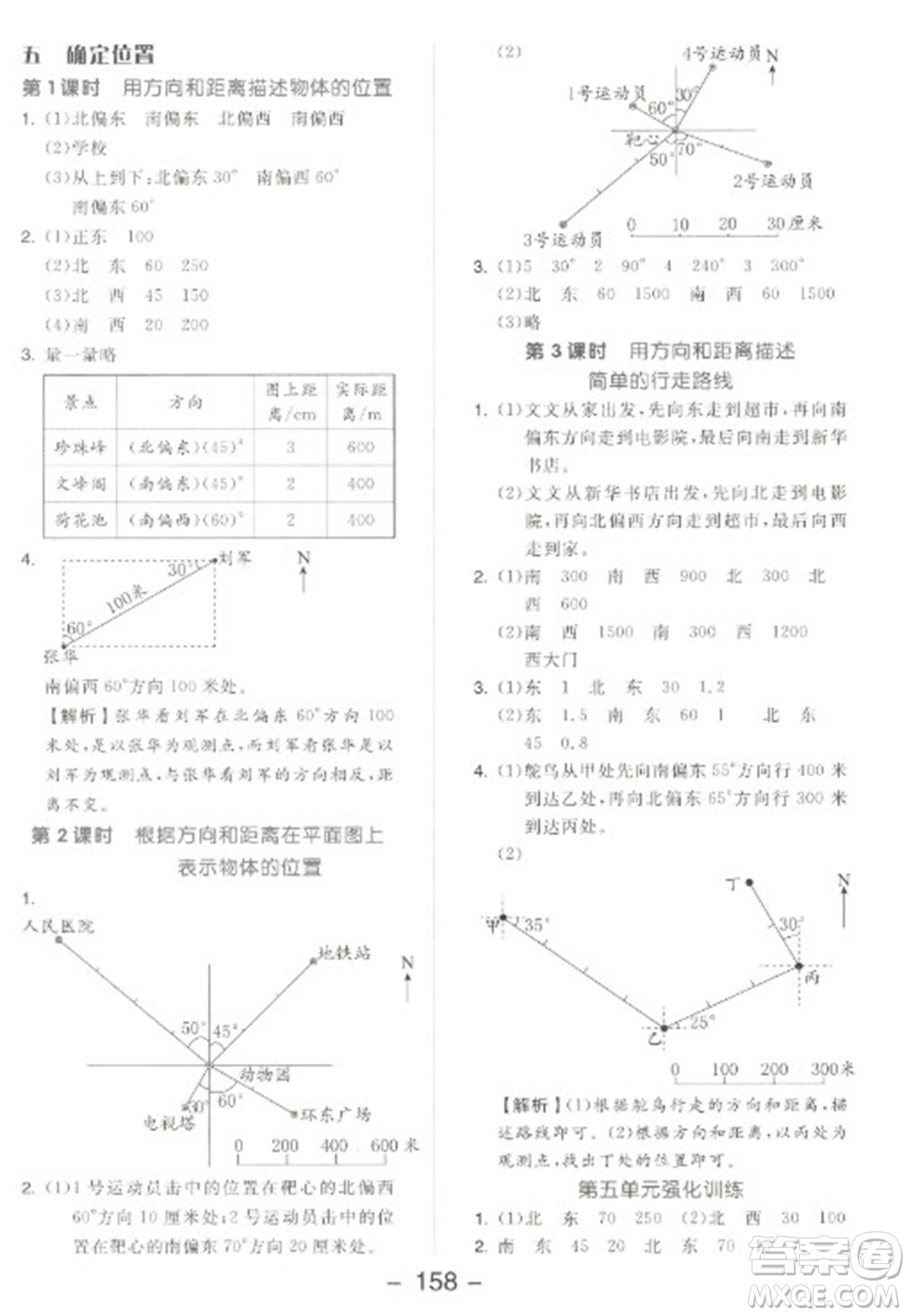 開明出版社2023全品學(xué)練考六年級下冊數(shù)學(xué)蘇教版參考答案