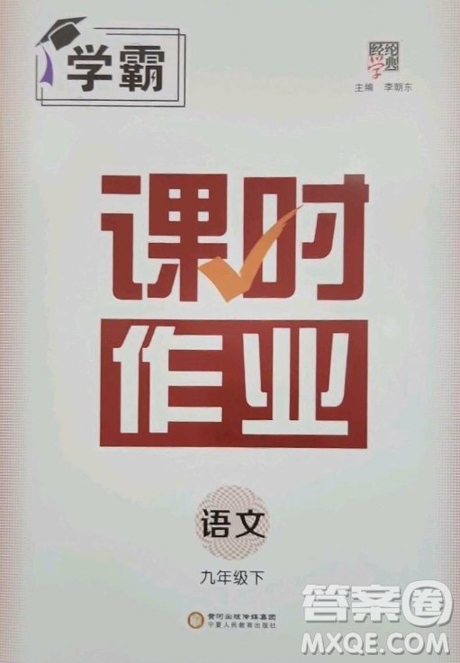 寧夏人民教育出版社2023經(jīng)綸學(xué)典課時(shí)作業(yè)九年級(jí)下冊(cè)語(yǔ)文人教版答案