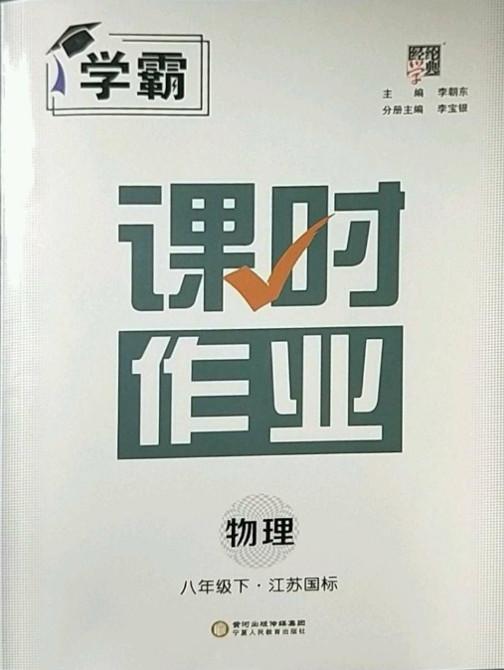 寧夏人民教育出版社2023經(jīng)綸學典課時作業(yè)八年級下冊物理江蘇國標版答案