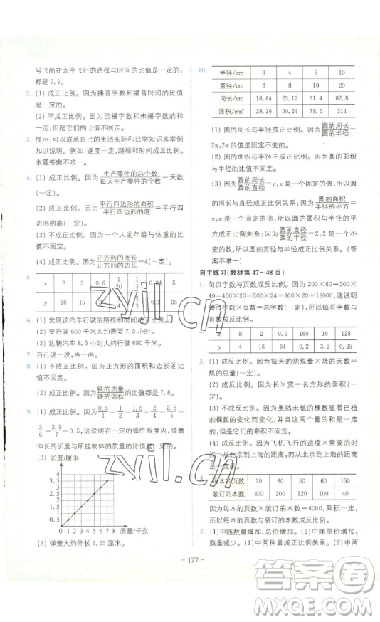 ?四川民族出版社2023全易通小學(xué)數(shù)學(xué)六年級下冊青島版答案