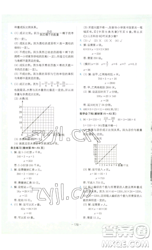 ?四川民族出版社2023全易通小學(xué)數(shù)學(xué)六年級下冊青島版答案