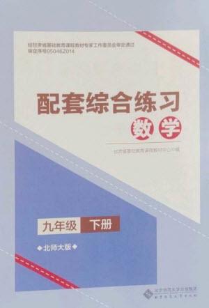 北京師范大學出版社2023數(shù)學配套綜合練習九年級下冊北師大版參考答案