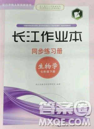 湖北教育出版社2023長江作業(yè)本同步練習(xí)冊(cè)七年級(jí)生物學(xué)下冊(cè)北師大版參考答案