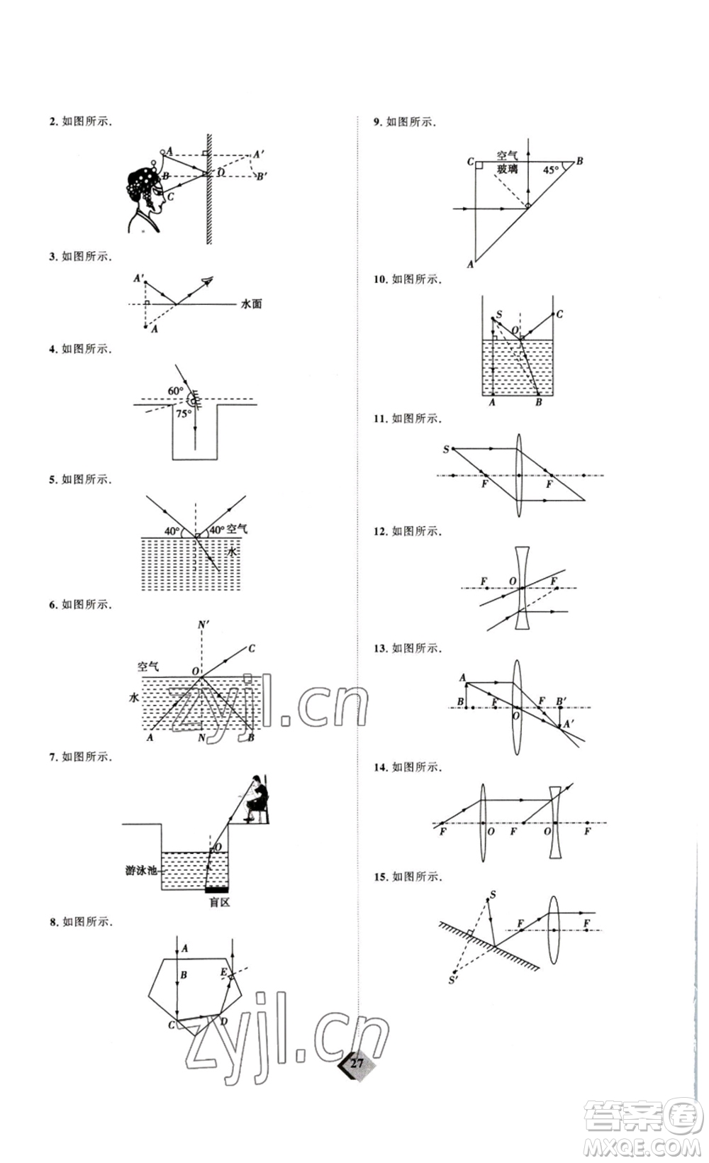 延邊教育出版社2023最新版優(yōu)+學(xué)案贏在中考物理人教版講練版答案