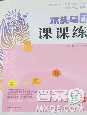 湖南師范大學(xué)出版社2023木頭馬分層課課練三年級英語下冊部編版福建專版參考答案