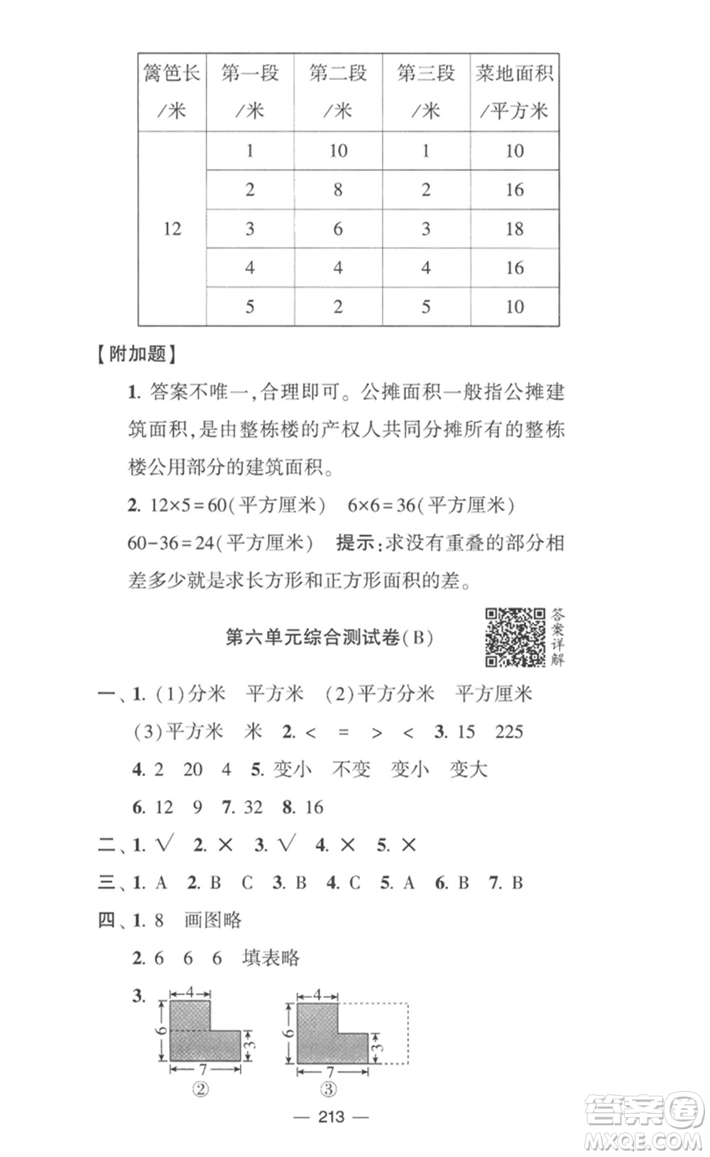 寧夏人民教育出版社2023學(xué)霸提優(yōu)大試卷三年級(jí)數(shù)學(xué)下冊(cè)江蘇版參考答案