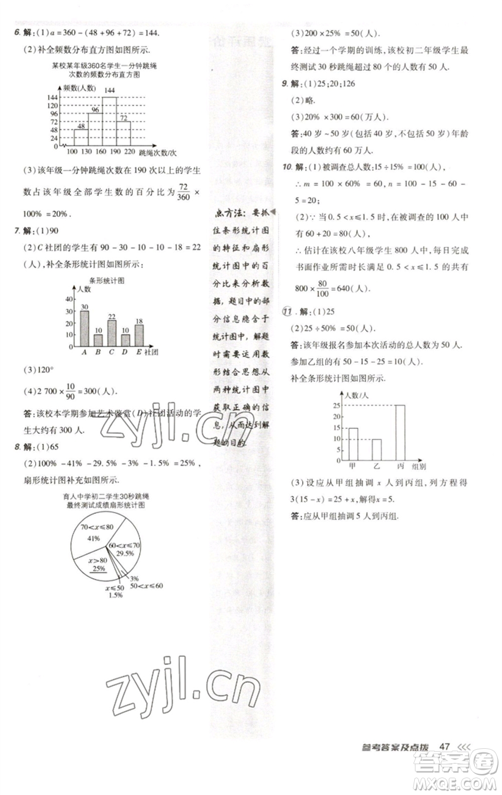 陜西人民教育出版社2023綜合應(yīng)用創(chuàng)新題典中點(diǎn)七年級(jí)數(shù)學(xué)下冊(cè)人教版參考答案