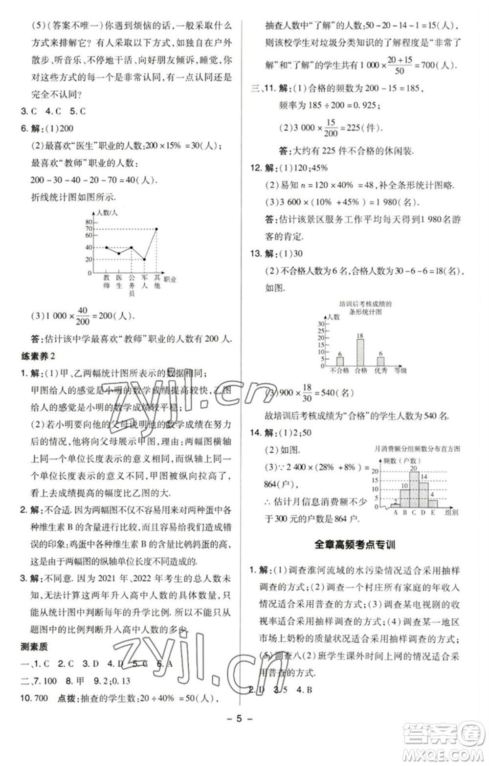 陜西人民教育出版社2023綜合應(yīng)用創(chuàng)新題典中點(diǎn)八年級數(shù)學(xué)下冊蘇科版參考答案